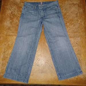 7 Seven For All Mankind Dojo Flare Jeans Women's Size 29 Stitched 7s see picture